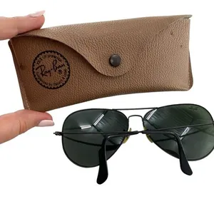 Vintage Ray Bans Classic Aviator‎ Sunglasses L2821 Black thumbnail 5