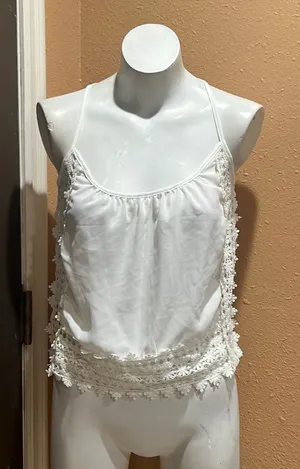 Ecote white spaghetti strap top nwt thumbnail 1