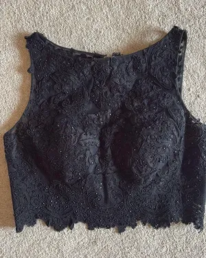 Sherri Hill Prom Two-Piece Dress Black thumbnail 1