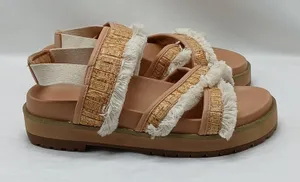 Coconuts By Matisse Fuji Platform Sandals Shoes Women's Size 6M Tan Beige Boho thumbnail 1