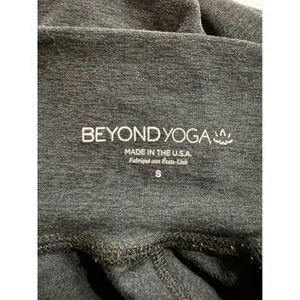 Beyond Yoga Womens High Waisted Joggers Charcoal Gray Heathered‎ Pockets Small thumbnail 5