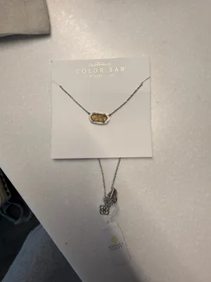 Kendra Scott Elisa Silver Pendant Necklace thumbnail 2