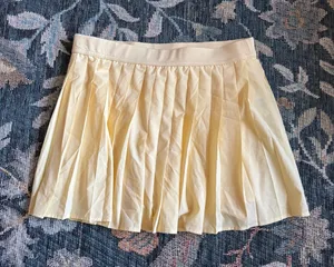 Butter Yellow Pleated Active Skort thumbnail 1