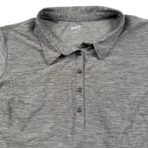 Duluth Trading Co Polo Shirt Armachillo Cooling Shirt Women XL Gray Short Sleeve thumbnail 2
