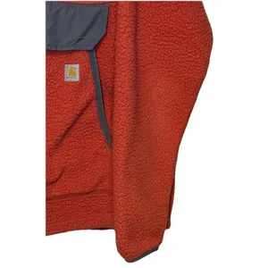 Carhartt Women's Fleece Pullover Sherpa 1/4 Snap Relaxed Fit 0J4991-W Orange XXL thumbnail 2
