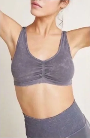 NEW Free People Criss Cross Bandeau Bralette in Stone‎ Gray thumbnail 1