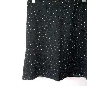 bp Polka Dot Mini Skirt Black & White High Rise Unlined thumbnail 4