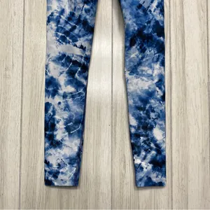 Beach Riot Sport Indigo Tie Dye Cara Printed Leggings V Crossover Waistband XS thumbnail 8