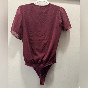 Abercrombie & Fitch Maroon Bodysuit (XS) thumbnail 2