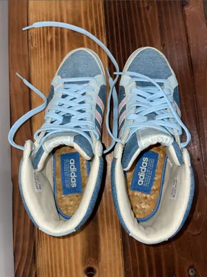 🔥RARE🔥 adidas Retro Women's adi Hoop Mid Grun Shoe,Neoblue/Purple/Glacier 9 thumbnail 9
