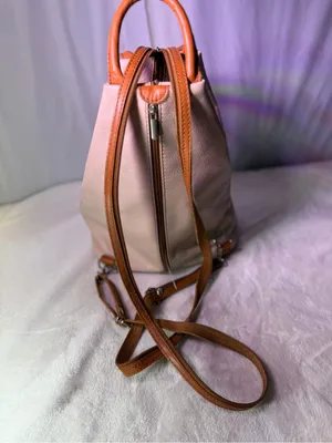 Everyday Neutral Tan Backpack Tote for Women - Casual City Bag thumbnail 10