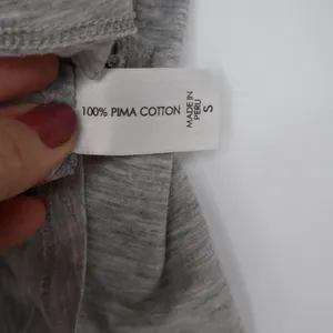Lilac Lotus T-Shirt Womens S V-Neck Heather Grey Pima Cotton Short Sleeve EX thumbnail 4