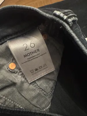 MOTHER Size 26 Dark Denim Jeans Mid Rise Rambler Ankle thumbnail 3