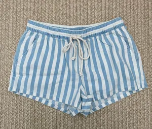Aerie Blue Striped Shorts thumbnail 1