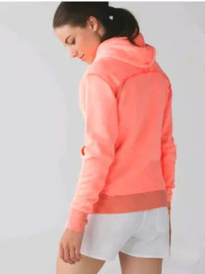 LULULEMON On The Daily Hoodie Jacket grapefruit coral pink size 6 thumbnail 3