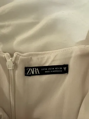 Zara White Draped Mini Dress thumbnail 3