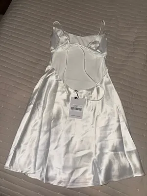 NWT Princess Polly white satin mini dress thumbnail 6
