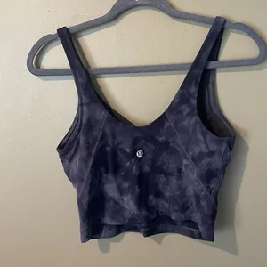 Lululemon Tie Dyed Grey Align Tank Top Size 8 thumbnail 2