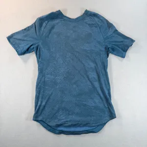 Lululemon Metal Vent Tech Short Sleeve small Teal Blue Space Dye Athletic Top thumbnail 2