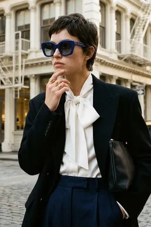 Céline Paris Blue Acetate Sunglasses thumbnail 1