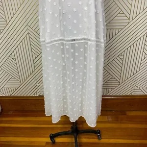 Lioness Cross Back Layered Folk Midaxi Dress in White Boho‎ Size US Small thumbnail 8