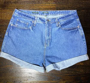 Wild Fable Highest Rise Mom Shorts Denim with Happy Embroidery Size 16 / 33R thumbnail 1