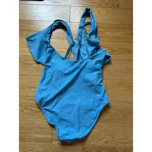 Aerie Blue Wrap One Piece Size Medium thumbnail 7