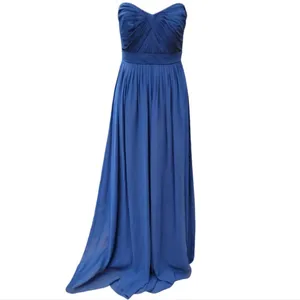 Jenny Yoo‎ Aidan Convertible Bridesmaid Gown Sz 6 Navy Strapless Sweetheart Neck thumbnail 3