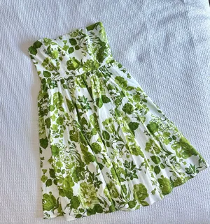buttercup Rialto green floral strapless midi dress thumbnail 2