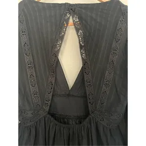 Vici‎ Black Long Sleeve V-Neck Open Back Dress thumbnail 6