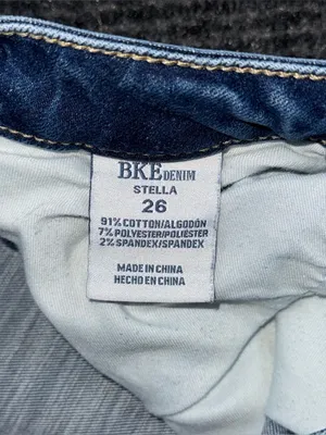 Buckle BKE Stella Slim Fit Low Rise Jeans Distressed Sz 26 x 27.5 AXB111A thumbnail 8