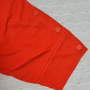 Free People FP Movement Climber Orange Fleece Oversized Jacket‎ Size L thumbnail 12