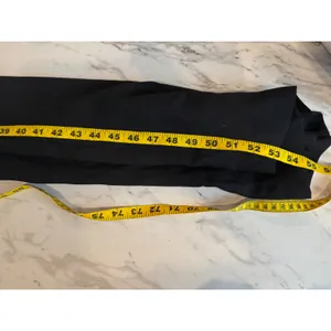 Vintage Black Multi Strap Open Back V-Neck‎ Maxi Formal Evening Gown Slit Dress thumbnail 6