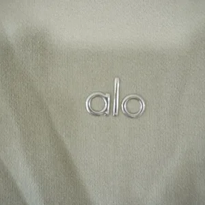Alo Women's XL Accolade Hoodie Sage Green French Terry Sweatshirt Cozy Casual thumbnail 4