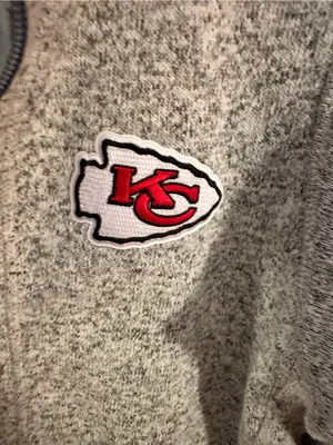 Antigua Kansas City Chiefs Fortune Half-Zip Pullover Oatmeal Large Football NFL thumbnail 5