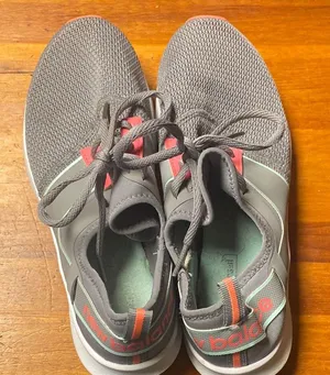 New Balance Charcoal and Vibrant Pink Athletic Shoes thumbnail 1