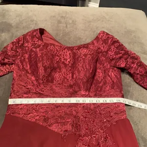Women’s Long Chiffon Half Sleeve Mother of the Bride Prom Party Dress 14-16 NWOT thumbnail 9