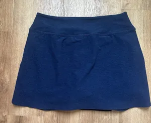 Beyond Yoga Spacedye Kickstart Skort In Navy Size‎ Medium thumbnail 1