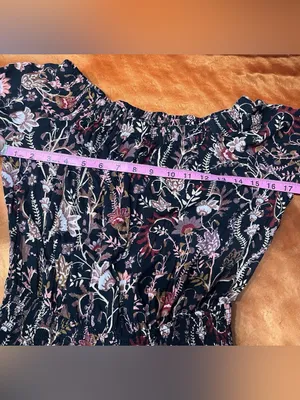 Free People Pretty and Free Floral Romper off the shoulders medium thumbnail 10