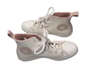 Size 7.5 Converse Perfect is Not Perfect White Leather High Top womens Sneakers thumbnail 1