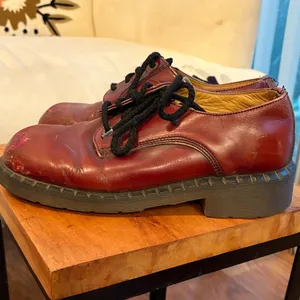 Vintage Dr. Martens Made in England Oxblood 3-Eye/1461 oxford's Women's sz 10 thumbnail 14