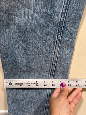 Abercrombie & Fitch 90s straight ultra high rise classic Blue denim SZ 6 Regular thumbnail 6