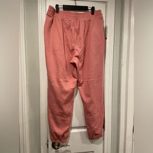 NWOT Old Navy Size L Pink Waffle Knit Elastic Waist Joggers Soft Lounge Pants thumbnail 5