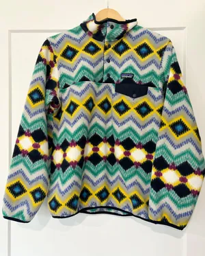 Patagonia Synchilla Snap T Pullover Sweatshirt in Timber Twist thumbnail 1