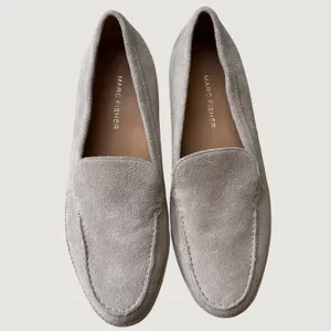 Marc Fisher Womens Suede Espadrille Loafers Taupe Beige Moc Toe Flats Size 7M thumbnail 9