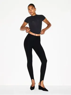 BNWT Skims The Essential Pants High Waist Stirrup Pants Obsidian S thumbnail 2