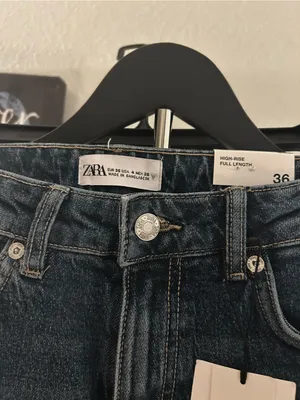 Zara Dark Blue Straight-Leg Women’s Jeans thumbnail 2