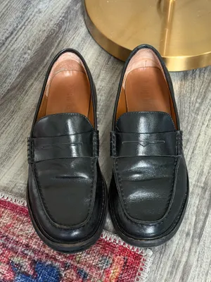 Steve Madden Black Loafers Leather thumbnail 2