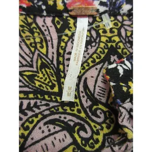 Anthropologie boho tunic top by Free People multi print floral sz Medium thumbnail 6