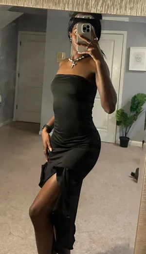 Black Ruffle Dress thumbnail 4